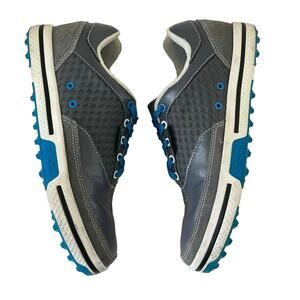 Crocs Golf Shoes Drayden 2.0 Men’s Sz 7 39/40 EU Lace-up Gray Blue 15159